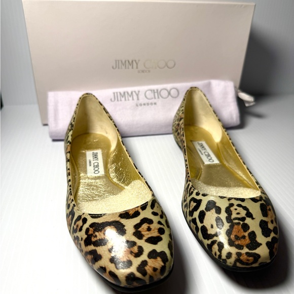 Jimmy Choo Animal Print Flats - Picture 2 of 7